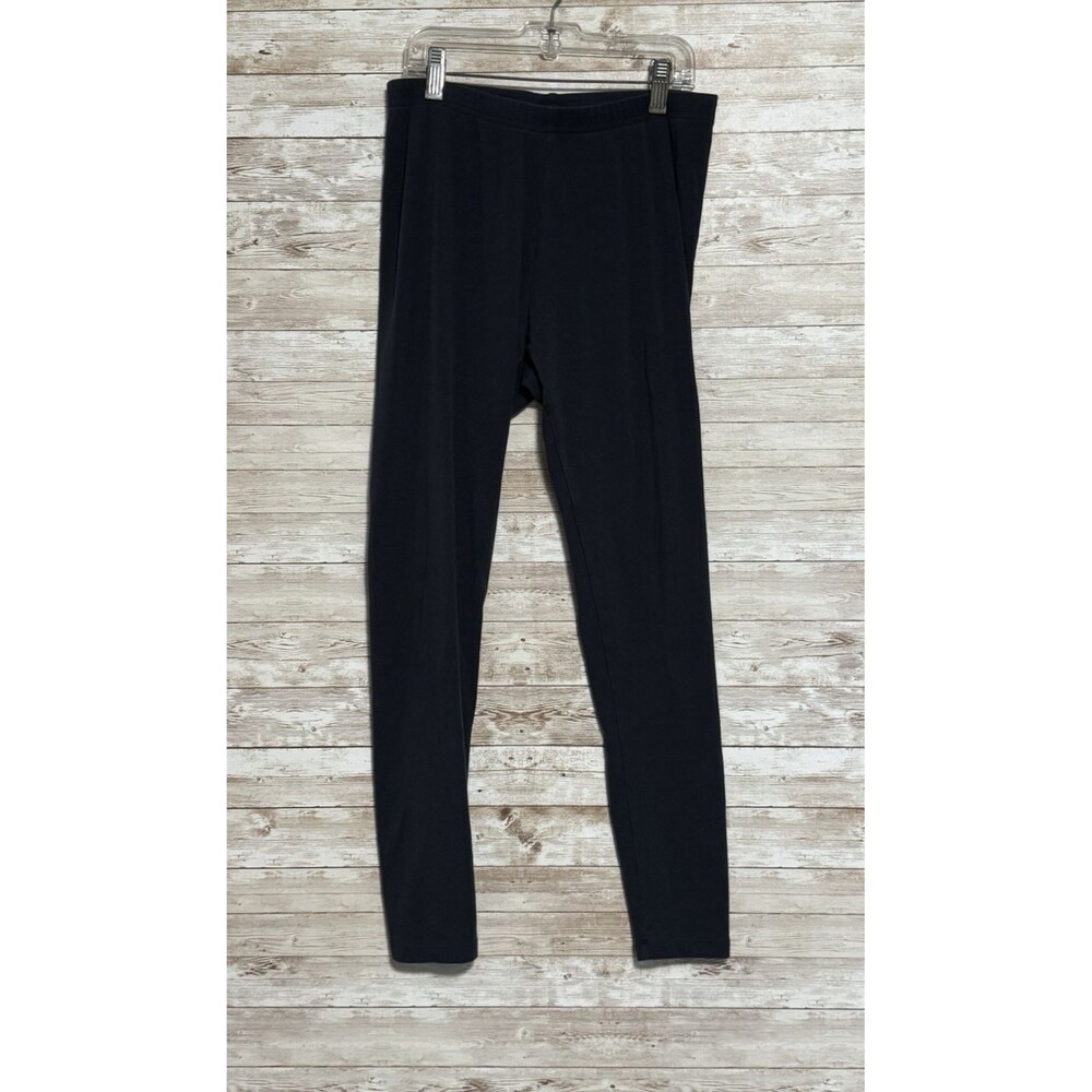 J Jill Ankle Leggings S Pants Navy Blue Elastic Waist Stretchy Soft Pima Cotton